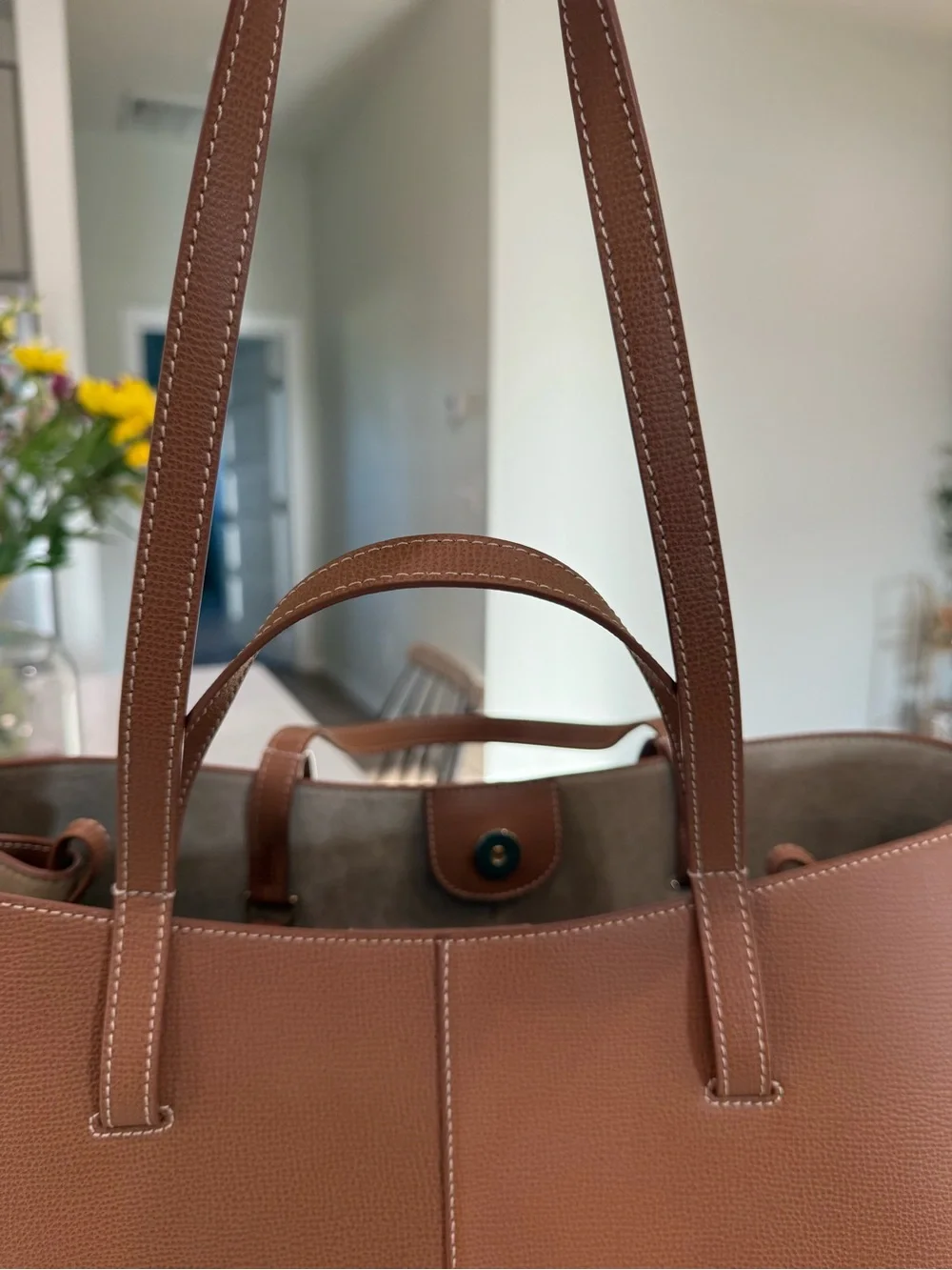 Polene Cyme Textured Camel